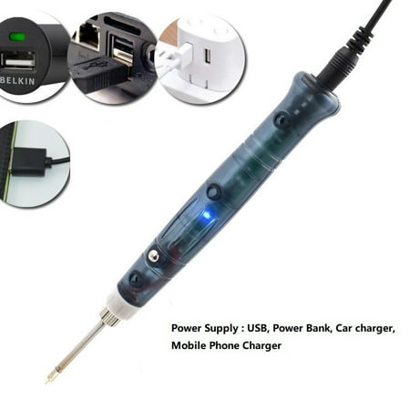 

USB Soldering Iron Electric Heating Tools Rework With Indicator Light Welder pen