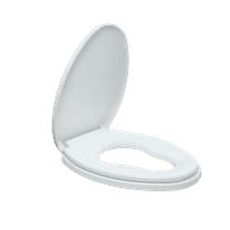 R&T Elongated Toilet Seat with Built in Potty Training Seat, Slow Close Oval Toddler Seat B1045