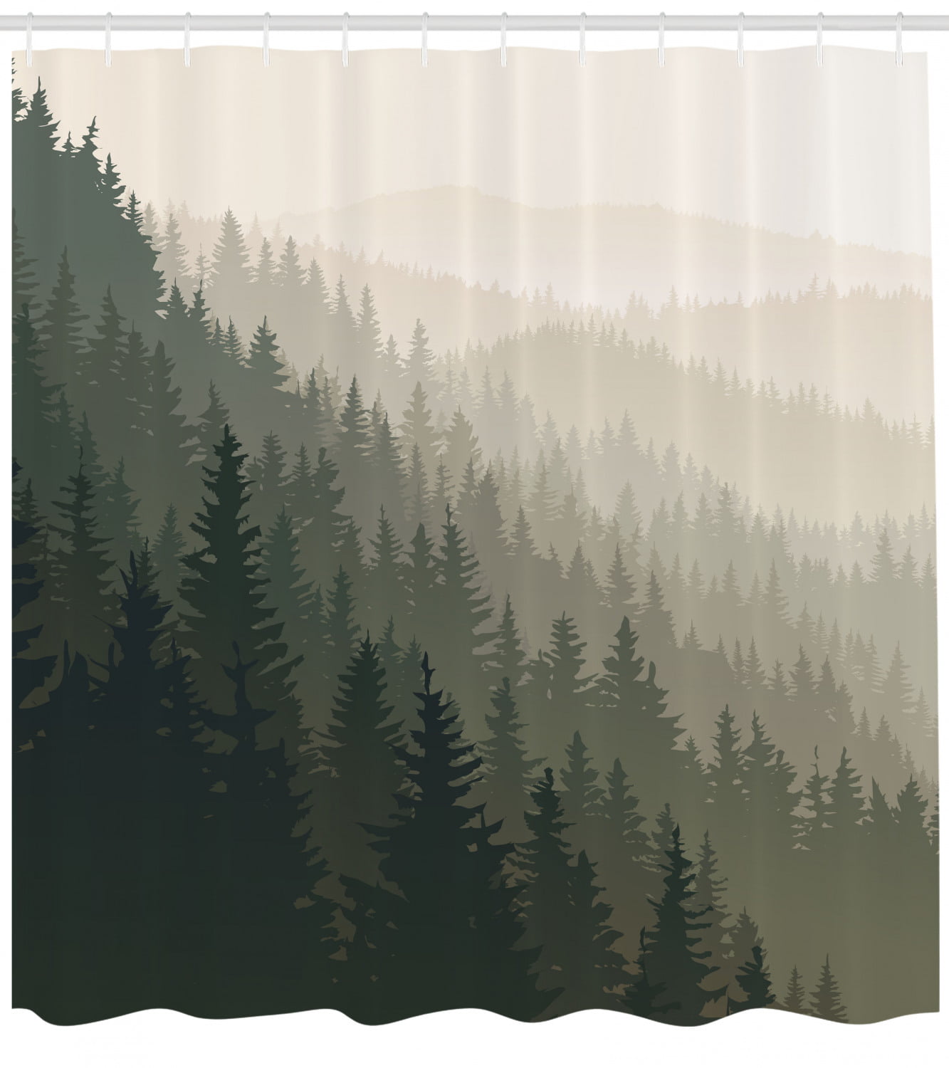 forest shower curtain 72 x 72