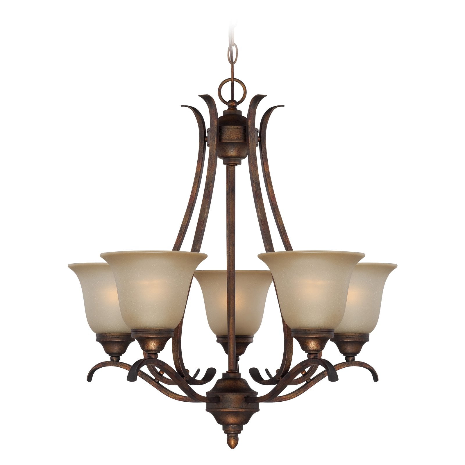 Craftmade McKinney 5 Light Chandelier in Burleson Bronze 29025BBZ
