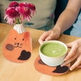 thumbnail image 3 of Up to 65% off Kitchen Gadgets Absorbent Handmade Cat Mat Gifts For Cat Lovers Funny Drink Mat Protects Furniture Cat Mat Absorbent Heat Insulation Table Mat Water Mat Personality Gift, 3 of 3