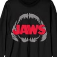 thumbnail image 6 of Jaws Shark Teeth Logo Women's Black Long Sleeve Shirt-XXL, 6 of 7