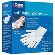 Carex Health Brands Soft Hands Cotton Gloves Large