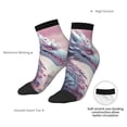 thumbnail image 6 of Rateoe Dragon1 Pattern Quarter Crew Socks,Toe Seamed Ankle Socks,Cotton Cushioned Breathable Athletic Crew Sports Socks, 6 of 7