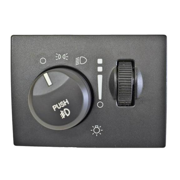 PT Auto Warehouse HLS-5458 - Headlight Switch - without Auto Headlights, with Fog Lights Fits select: 2005-2006 CHRYSLER 300C TOURING, 2010 DODGE CHARGER SXT