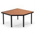 thumbnail image 1 of OFM 30" x 30" Corner Table Europa Black Legs in Cherry, 1 of 1