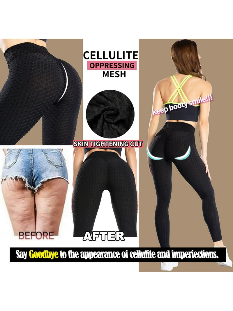 VASLANDA Women's Ruched Butt Lifting High Waist Yoga Pants Tummy