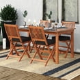 thumbnail image 2 of Afuera Living 5 Piece Hard Wood Outdoor Dining Set in Natural, 2 of 10