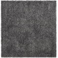 thumbnail image 4 of Unique Loom Davos Shag Collection Area Rug - Solid (5' 3" Square Peppercorn), 4 of 6