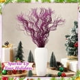 thumbnail image 5 of 30 Pcs Artificial Glitter Stem Ornaments 26 inch Fake Christmas Picks Glitter Ting Ting Vase Filler Floral Crafts Home Decoration for Xmas Tree DIY Wreath Crafts Gift Holiday Home Decor Purple, 5 of 8
