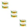 thumbnail image 4 of Wosthever 2 uds pegatinas de pared de flores murales de plantas extraíbles tipo de sala de estar Type1 NO1, 4 of 6