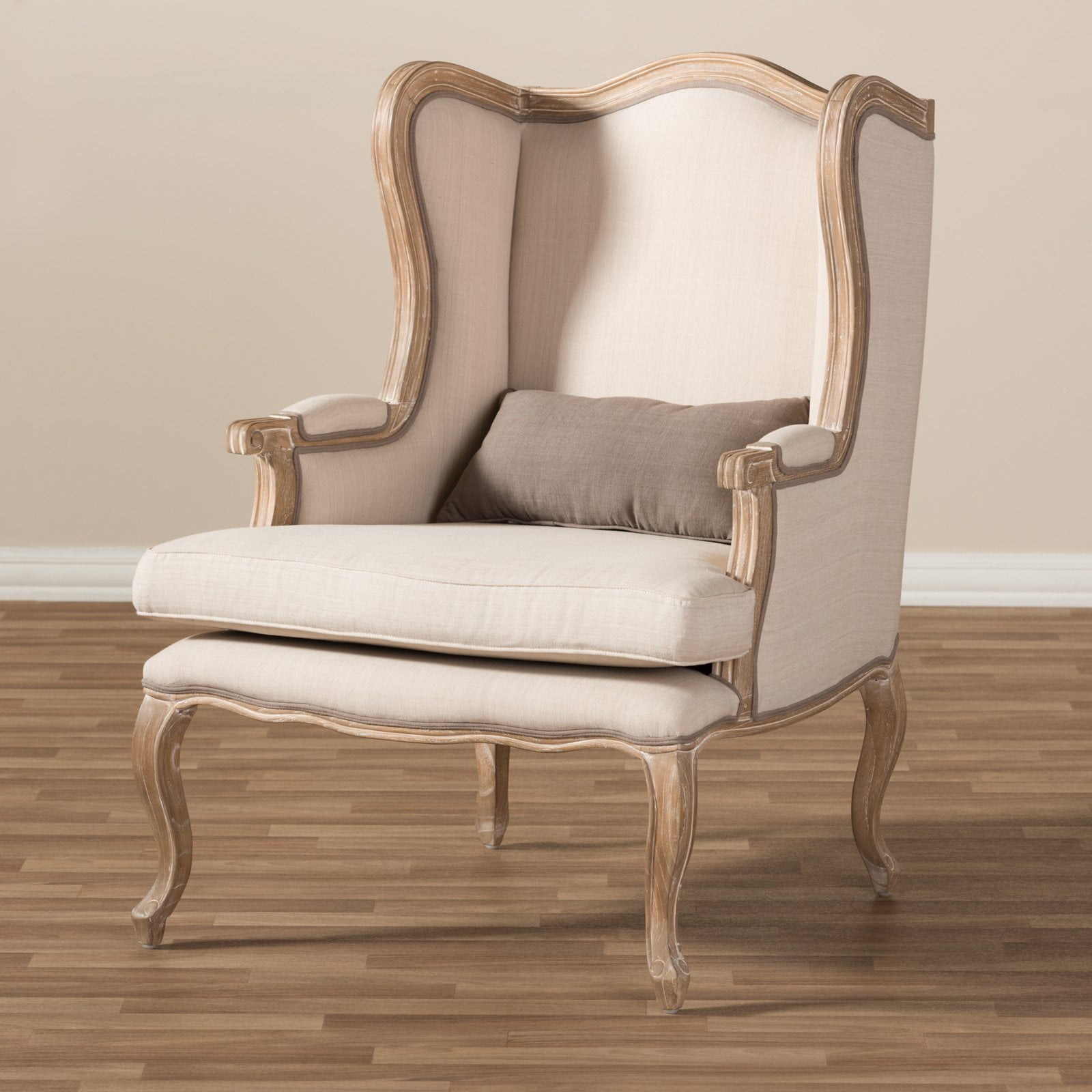 Auvergne Wood Traditional French Accent Chair - Walmart.com - Walmart.com