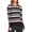 Rich Black, variant on Vince Camuto Multicolor Stripe Pullover Sweater, Rich Black, X-Small