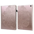 thumbnail image 1 of ELEHOLD for Amazon Kindle Fire Max 11 Case (13th Generation, 2023 Release) 11" Flip Leather Case with Card Slots Kickstand Pen Holder Flower Pattern Skin-Touch Shockproof Cover,Rosegold, 1 of 8