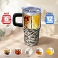 thumbnail image 6 of Camo 20oz Stainless Steel Tumbler with Handle and Straw – Insulated Travel Cup with Sliding Lid, 360° Full Wrap Printed Mug for Home, Outdoor & Sports Use, Camouflage, 6 of 6