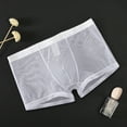 thumbnail image 3 of YOTMKGDO Sheer Top Mens Ice Silk Transparent Triangle Pants Thin Low Waist Mesh Breathable Underwear Trendy Pants Head, Sizes M-3XL, 3 of 7