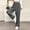 Dark Gray, variant on Sakmal Wide Leg Sweatpants Women High Waisted Boyfriend Pants Running Athletic Solid Beige Sweatpants Women L