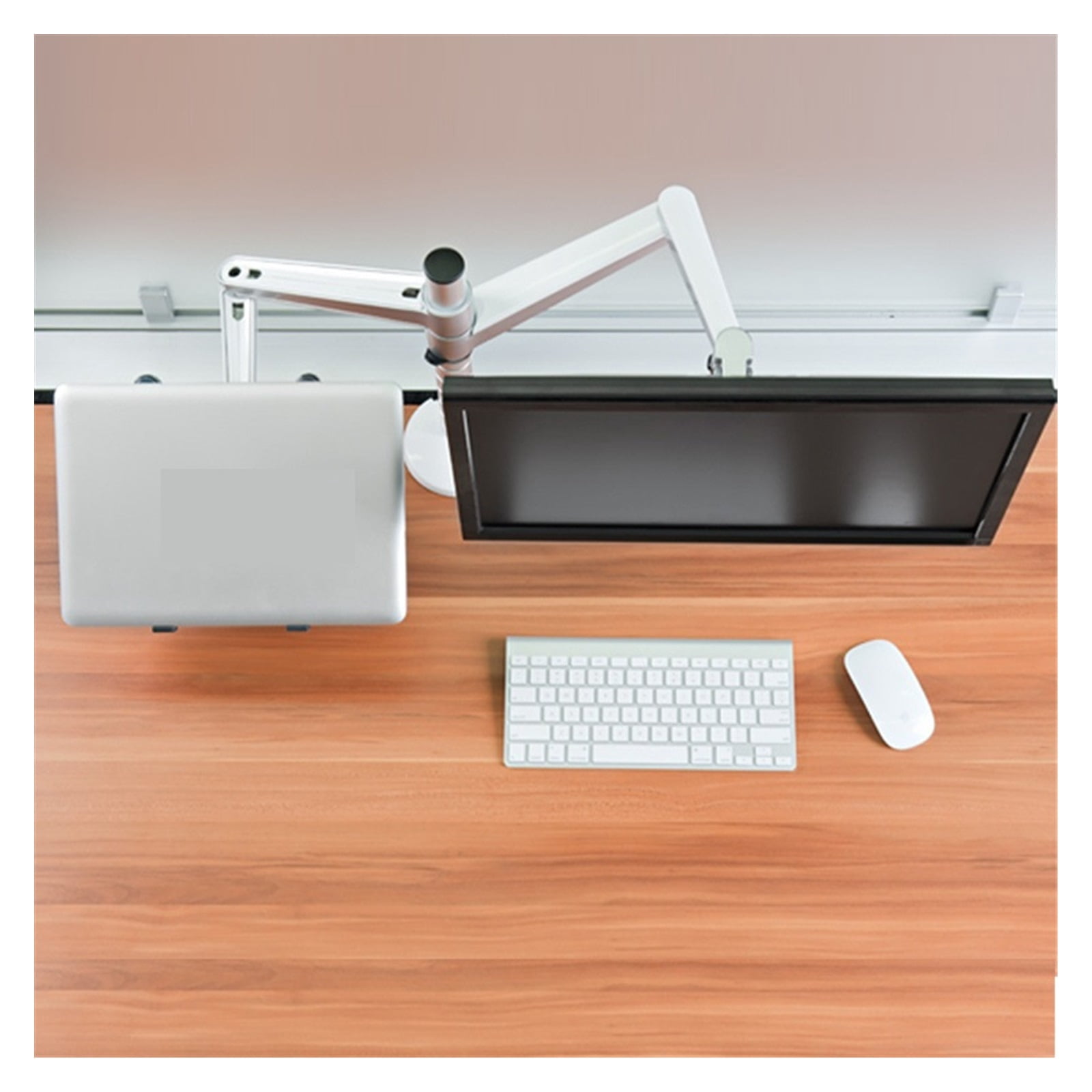 Aluminum Alloy Display Stand Laptop Monitor Stand Dual Arm Monitor Desktop Bracket ,Flexible and Strong Support