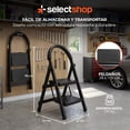 thumbnail image 2 of Escalera De Tijera Escalera Tubular Escalera Plegable Hecha de Acero Inoxidable Escalones Y Patas Antideslizantes Altura (2 Escalones Negro), 2 of 7