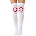 thumbnail image 5 of Fengactive Womens Halloween Over the Knee Socks Graphic Print Thigh High Novelty Socks Stretch Fit, 5 of 6