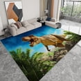 thumbnail image 1 of Dinosaur Area Rugs, Nature Landscape Plants Animals Dinosaurs Carpet, Washable Non Slip Low Pile Soft Rug for Nursery Playroom Office Decor Mat 3x4ft, 1 of 7