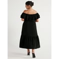 thumbnail image 2 of Sofia by Sofia Vergara Women's Ruffle Off Shoulder Maxi Dress, Above Ankle Length, Sizes XS-XXXL, 2 of 5