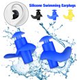thumbnail image 4 of Silicone In Ear Soft Plug Diving Sports Earplug Set Swimming Earplugs Waterproof And Reusable Water Surfing Shower Accessories Earplug-Yellow-set, 4 of 6