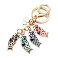 thumbnail image 3 of Llavero con colgante de Koi, llavero con dijes, llavero para hombres, regalo de cumpleaños para mujeres, 3 of 9