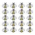 thumbnail image 2 of 20 Parches de Costura XCF con Forma de Abeja de Dibujos Animados, 2 of 2