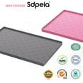 thumbnail image 2 of Sdpeia Under Sink Mat for [34" x 22"] Cabinet, Upgraded Silicone Waterproof Kitchen Cabinet Liner Cabinet Protector Kitchen Organizers and Storage, 2 of 10