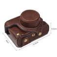 thumbnail image 3 of Portable Camera Case Synthetic Leather Camera Carry Bag with Shoulder Strap Replacement for Fujifilm X100V/ X100F Camera, 3 of 7