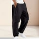 thumbnail image 2 of Pantalones cargo de pana para hombre - Corte jogger cónico - Poliéster, ropa urbana, múltiples bolsillos, tallas S-XXL, 2 of 6