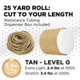 thumbnail image 2 of THERABAND Latex Resistance Tubing, Tan, Extra Light Level 0, 25 ft Roll, Professional Grade for Upper and Lower Body Workouts, Cut-to-Length, Color-Coded Resistance Levels, 2 of 11