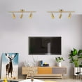thumbnail image 6 of KCO Lighting Adjustable 3 of Light Track Lighting Fixture Brushed Brass Ceiling Light Fixture, 6 of 7
