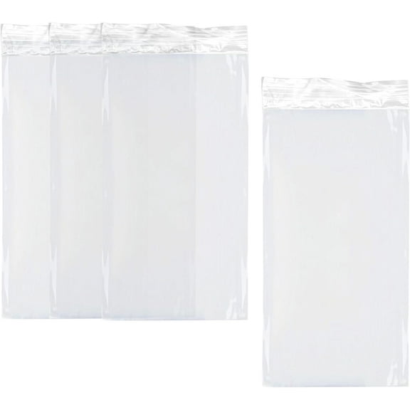 Clear Resealable Food Storage Bags 3.5x6 Inch Portion Size with Press Seal for Meal Prep, Travel, Portioning and Snacks, Durable Storage Solution (100)