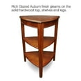 thumbnail image 2 of Leick Furniture Shield Tier Wood Corner Table in Bronze, 2 of 7