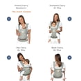 thumbnail image 2 of Ergobaby Omni 360 Portabebés para todas las posiciones para recién nacidos y niños pequeños con soporte lumbar (7-45 libras), gris perla, talla única (paquete de 1), 2 of 5