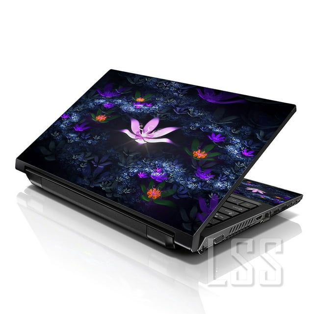 LSS Laptop Skin Sticker Decal Cover Lotus Pond Flowers Fits 17" to 19" Laptops