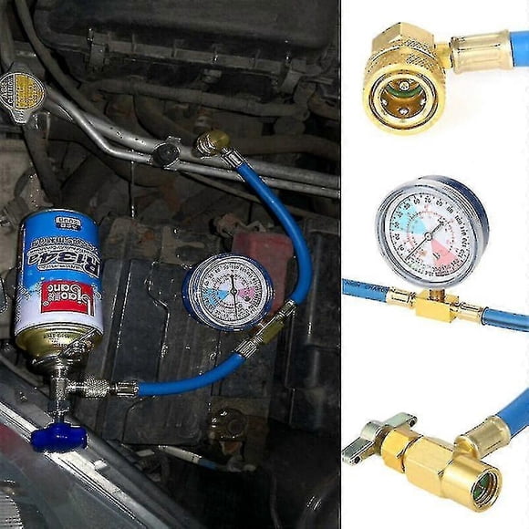 R134a Car Refrigerant Gas Refill Tool With Pressure Gauge Air Conditioning Refrigerant