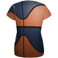 thumbnail image 2 of Championship Basketball Orange & Navy All Over Womens T Shirt Multi LG, 2 of 2