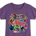 thumbnail image 3 of Marvel The Avengers - Stickers Style - Toddler And Youth Girls Fitted Short Sleeve Graphic T-Shirt, 3 of 5