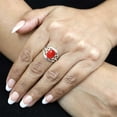 thumbnail image 5 of Red Stone Ring 925 Sterling Silver Handmade Jewelry, 5 of 9