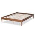 thumbnail image 3 of Baxton Studio Colette Mid-Century Wood Platform Full Bed in Ash and Walnut, 3 of 9
