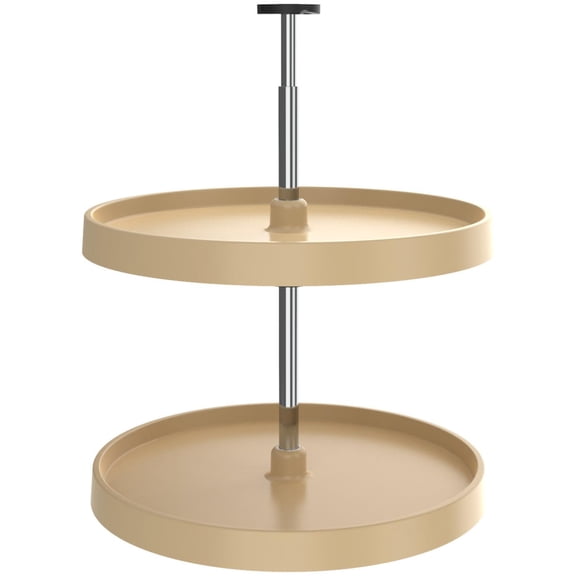 Rev-A-Shelf 3072-20-15-52 Value Line Polymer 20" Full Circle 2 Tier Lazy Susan - Almond