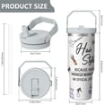 thumbnail image 5 of 1pc Hairstylist 30oz Tumbler with Straw & Handle - Insulated Stainless Steel Cup | Holiday Gift for Man Women (Christmas, Valentine's, Birthday), 5 of 7
