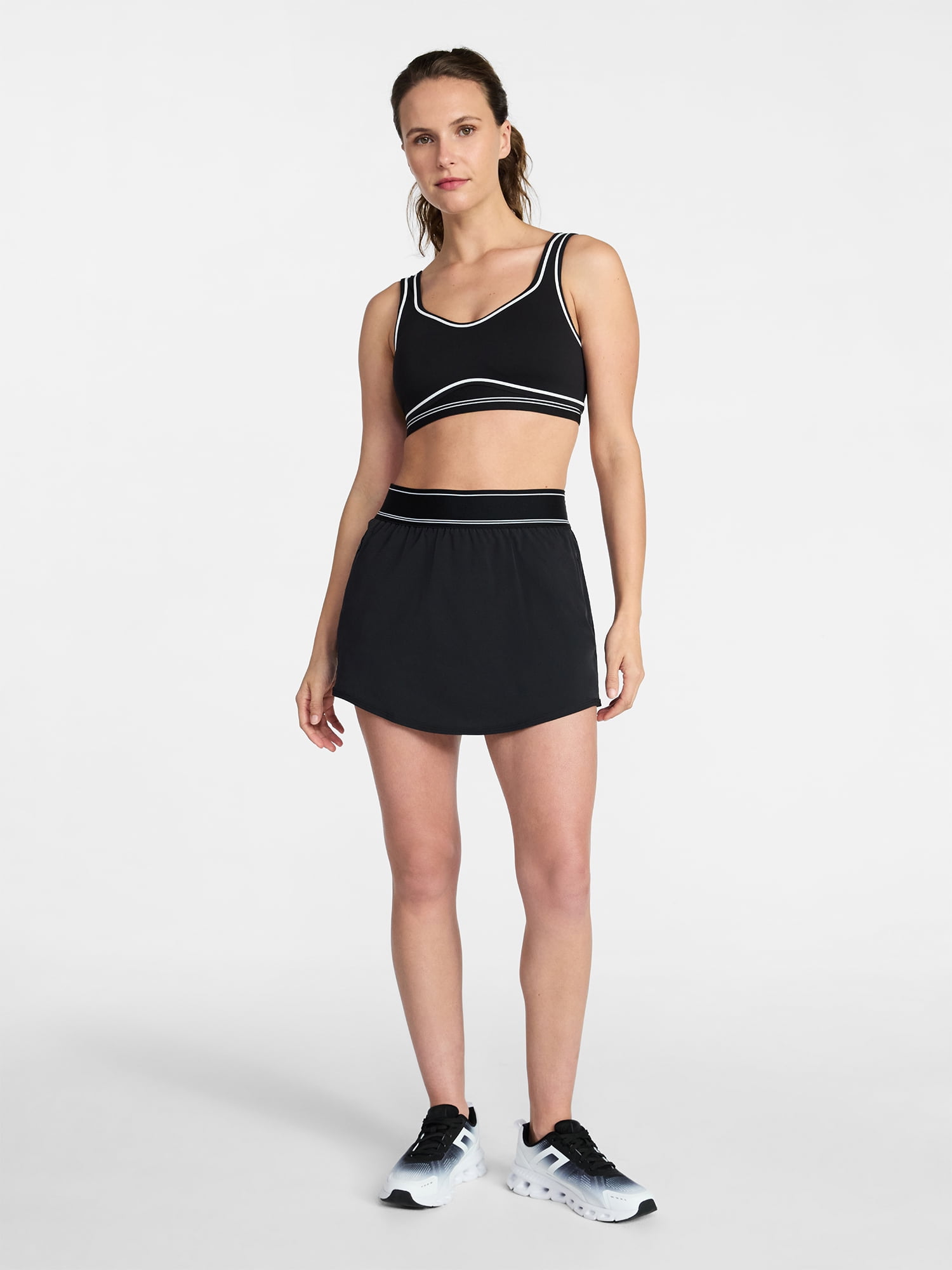 Avia Women's and Women's Plus Active Skort with Curved Hem, Sizes XS-4X
