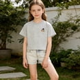 thumbnail image 4 of Miqool Boys Cute Bear Embroidered T-Shirt Casual Crew Neck Short Sleeve Tee for Kids Breathable Summer Clothes, 4 of 7