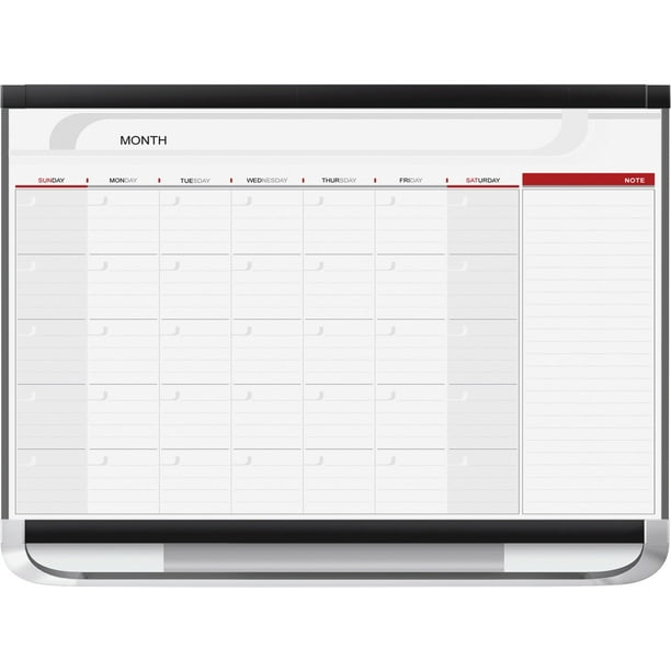 Quartet Prestige 2 Monthly Calendar Board, 3' x 2', Total