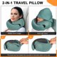 thumbnail image 3 of Almohada de viaje Vzpeun con capucha y espuma viscoelástica, con antifaz, 3 of 7