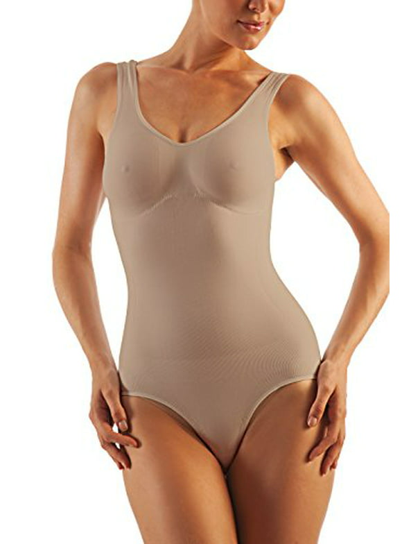 Compression Shaper Bodysuit. Microfiber Shape Wear. For Slimmer Look & After Cosmetic Surgery. Post-Op Garments. Fine Italian Made Quality & Style (XX-Large Black)